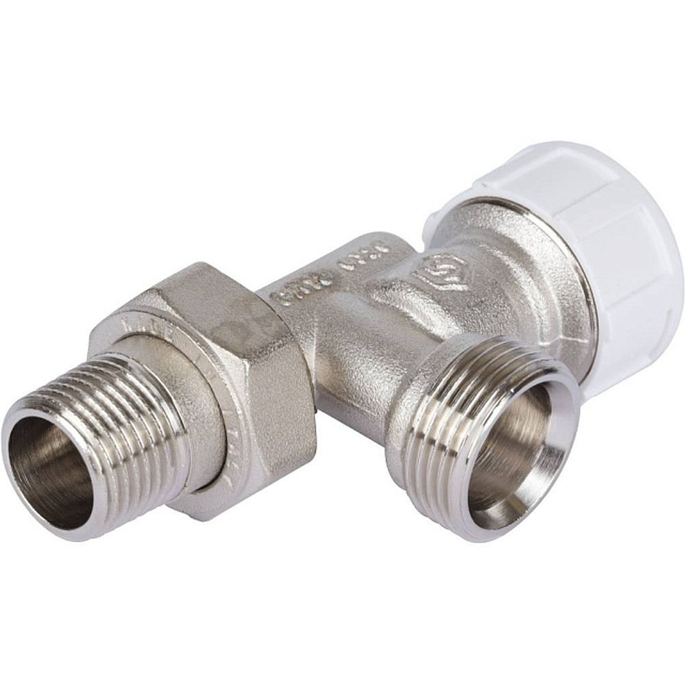 Клапан термостатический осевой STOUT - 1/2" x 3/4"EK (НР/НГ американка, PN10, Tmax 110°C)