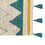 Ковер из хлопка с контрастным этническим орнаментом из коллекции ethnic, 70х160 см