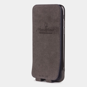 Чехол для iPhone X/XS из натуральной кожи теленка, цвета индиго