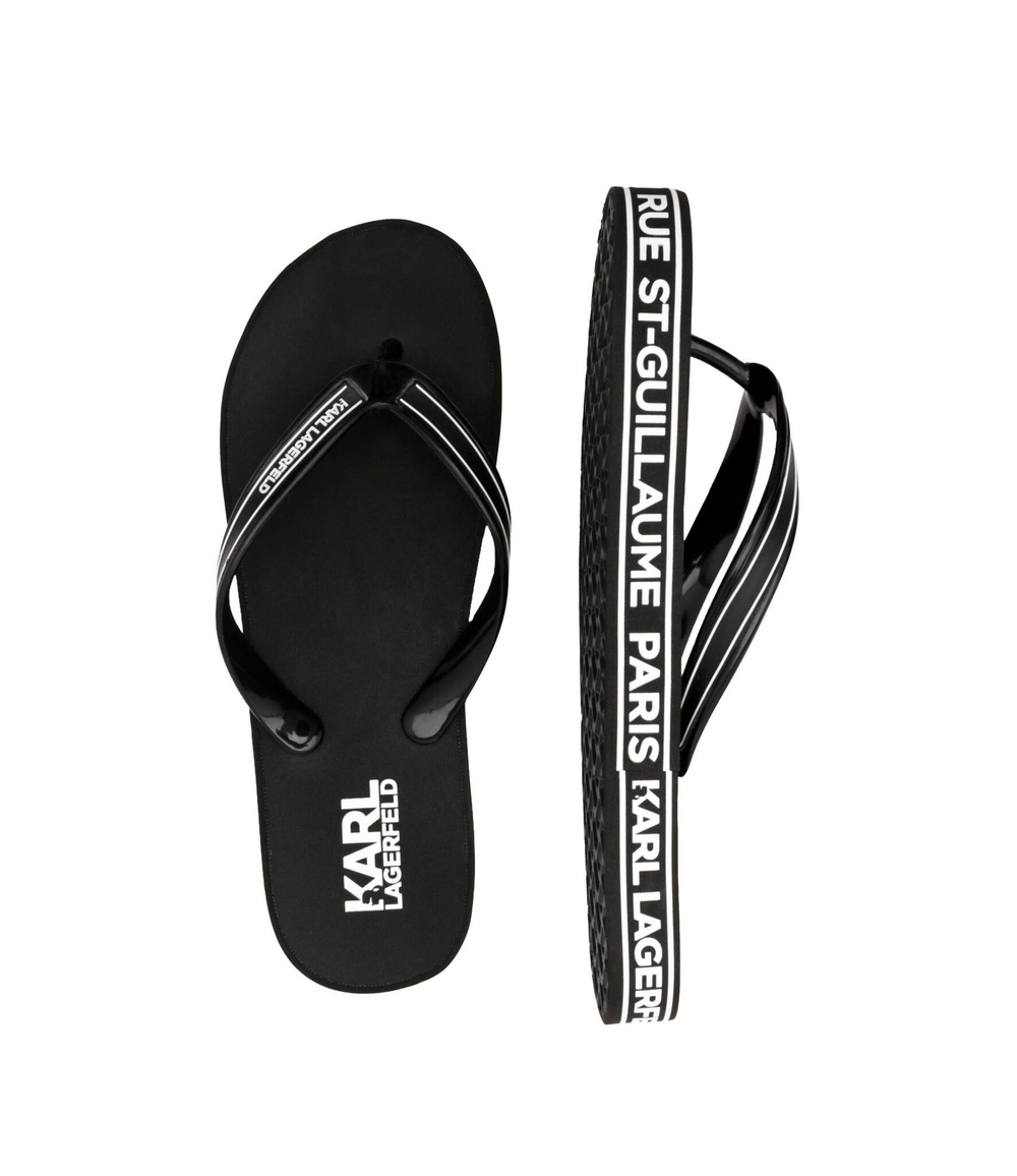Вьетнамки KOSTA MNS Maison Border Thong Karl Lagerfeld - черный(KL71008S)
