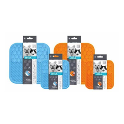 Лизательный коврик для домашних животных M-PETS, размер 15х15 см, цвет оранжевый