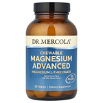 Dr. Mercola, Жевательные добавки с магнием, натуральная вишня, 60 таблеток