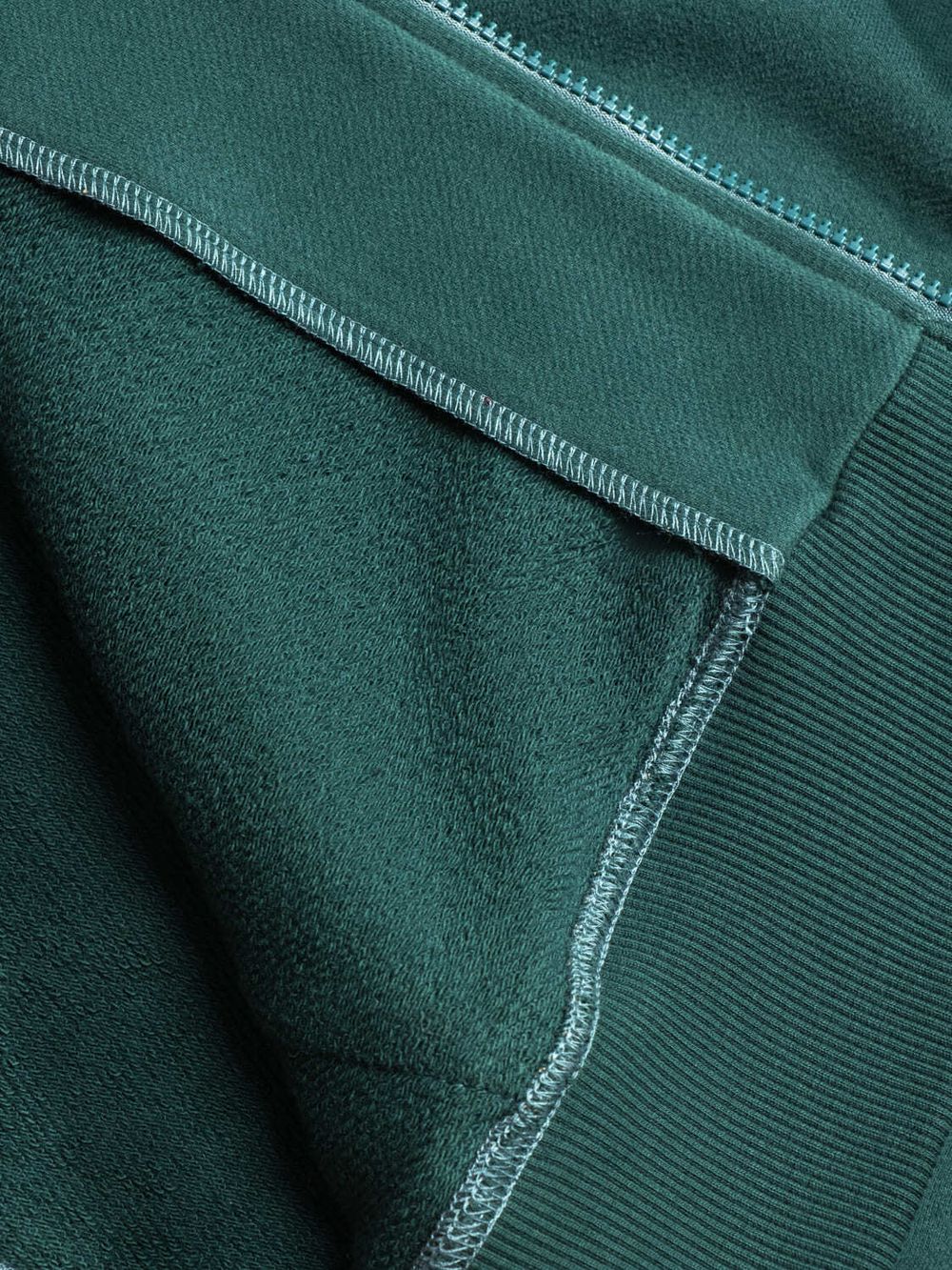 Худи Hardlunch Logo на молнии темно-зеленый