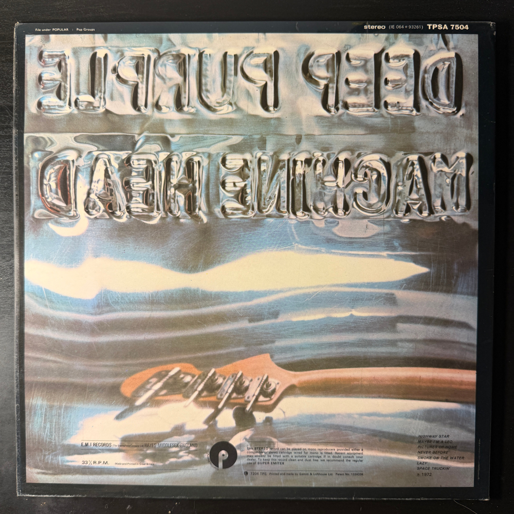 Deep Purple ‎– Machine Head (Англия 1972г.) French Pressing