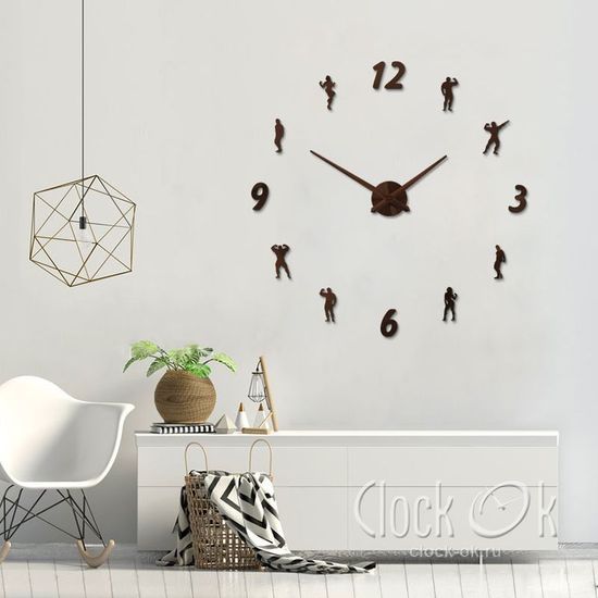 Настенные 3D часы Fitness