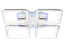 3011/4L WT/RGB (1) Люстра (RL)