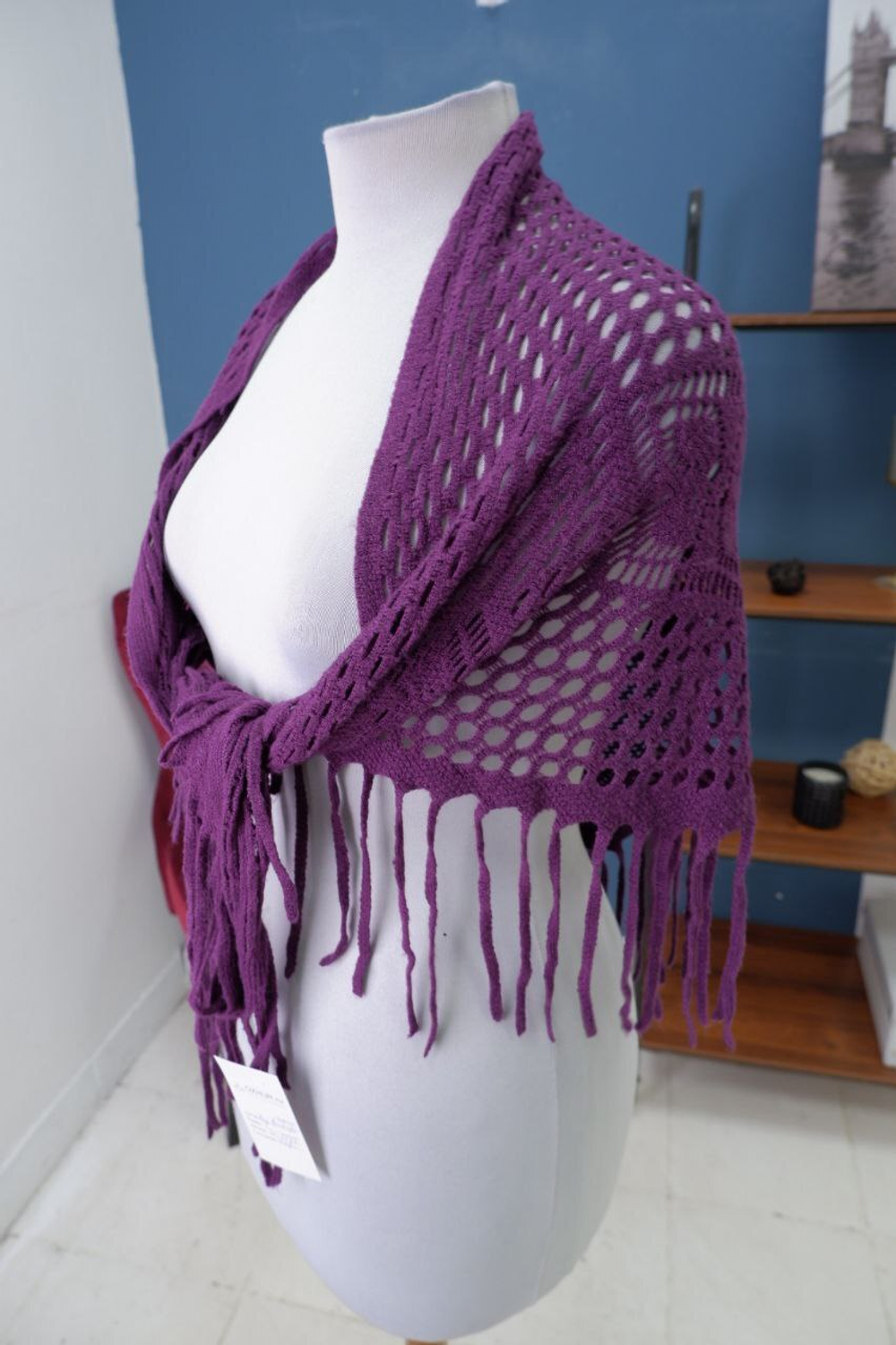 Платок вязаный