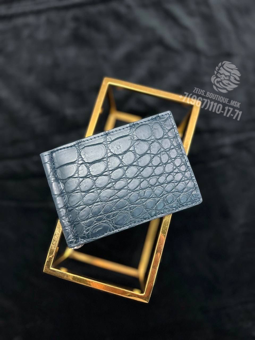 Зажим для денег Louis Vuitton из кожи крокодила