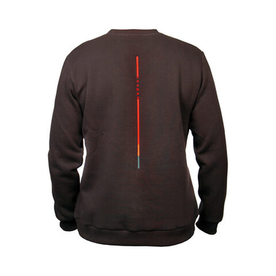 Толстовка из футера черная "Создаю", размер M