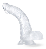 Прозрачный фаллоимитатор Luster - 21,5 см. (Цвет: прозрачный)
