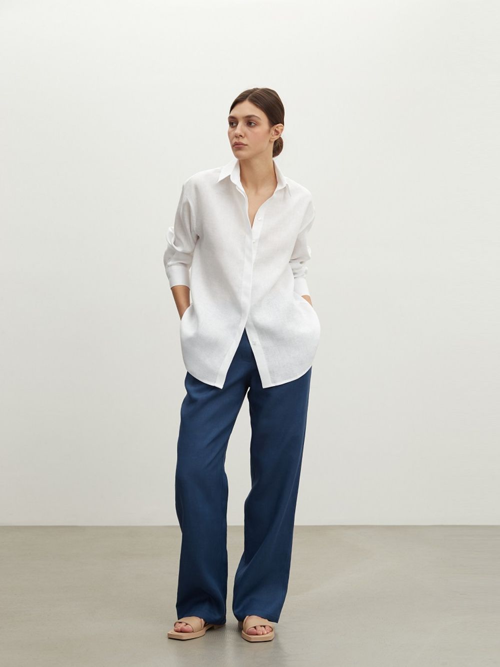 Рубашка Хельсинки Белый лен