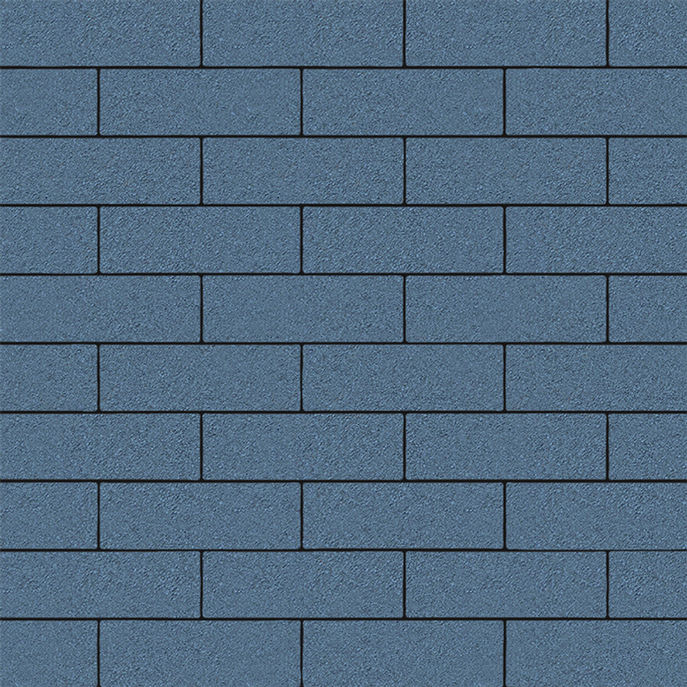 Тротуарная плитка ПРЯМОУГОЛЬНИК 300х100 мм - Стандарт Синий