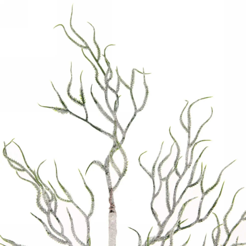 Ветка хвойная «Зимняя свежесть» 67 см, Белый