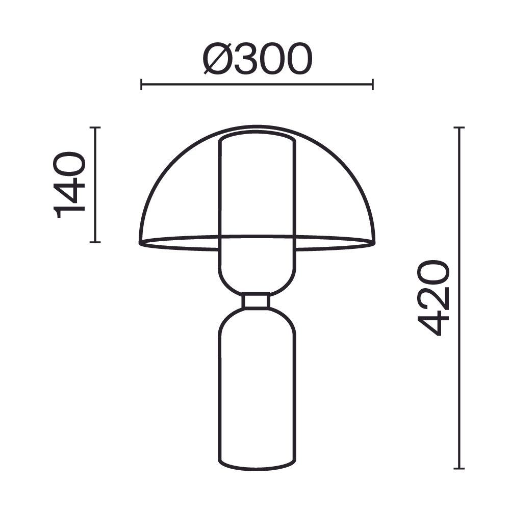 Настольный светильник Maytoni MOD177TL-01W