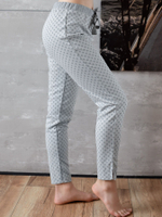 Домашние брюки на резинке (Размер: L) (Цвет: серый)