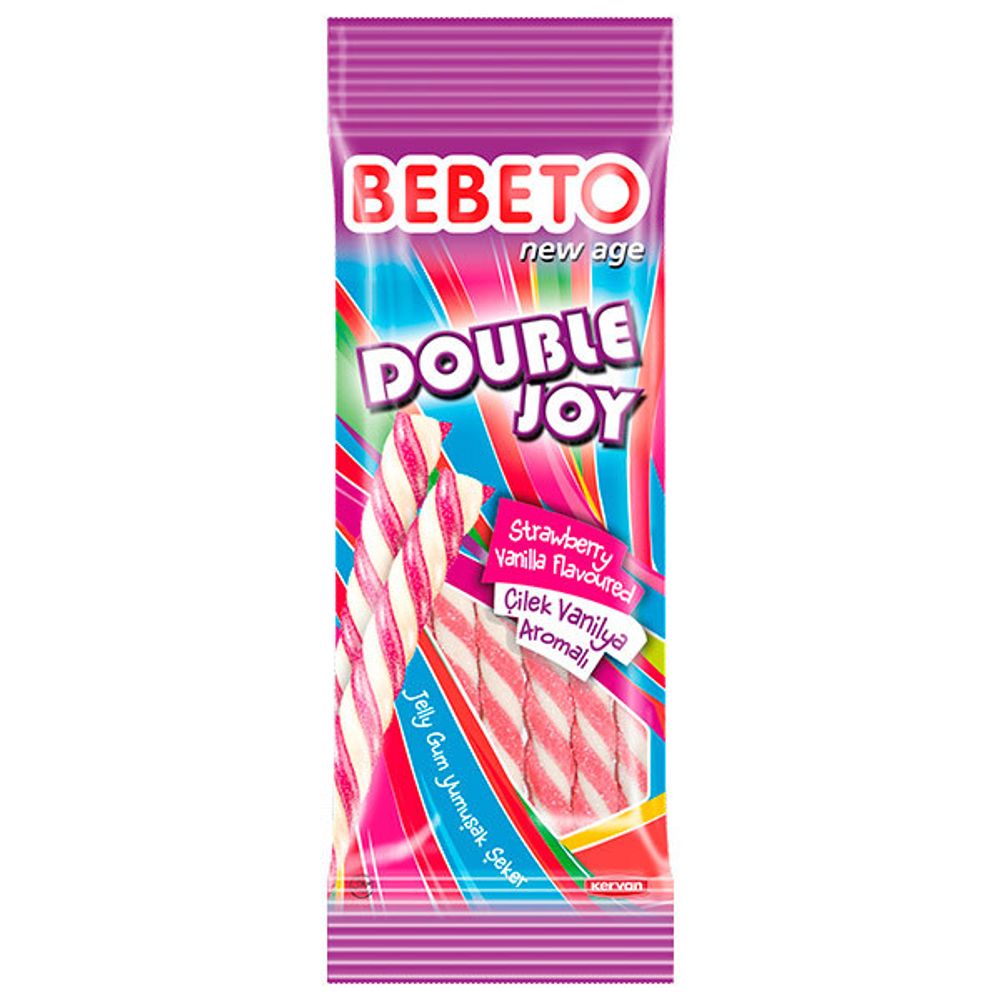Bebeto Double Joy Мармелад со Вкусом Клубники и Ванили 75г
