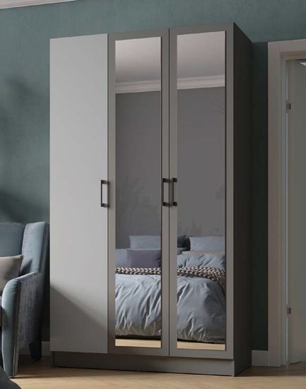 Шкаф ВЕГАС 1200 графит серый / камень серый