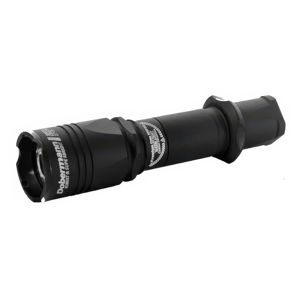Тактический фонарь Armytek Dobermann Pro Magnet USB (теплый свет) - вид сбоку