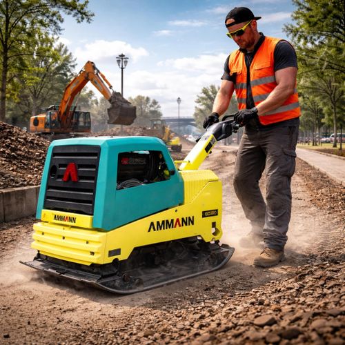 Виброплита дизельная Ammann APH 60/85 - [464 кг / 60 кН / Hatz Supra 1D81S]