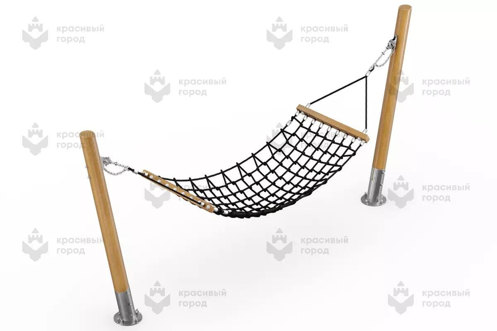 Гамак на круглых столбах