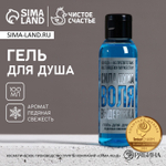 Гель для душа «Сила духа. Воля. Выдержка», 100 мл, аромат ледяной свежести, Чистое счастье
