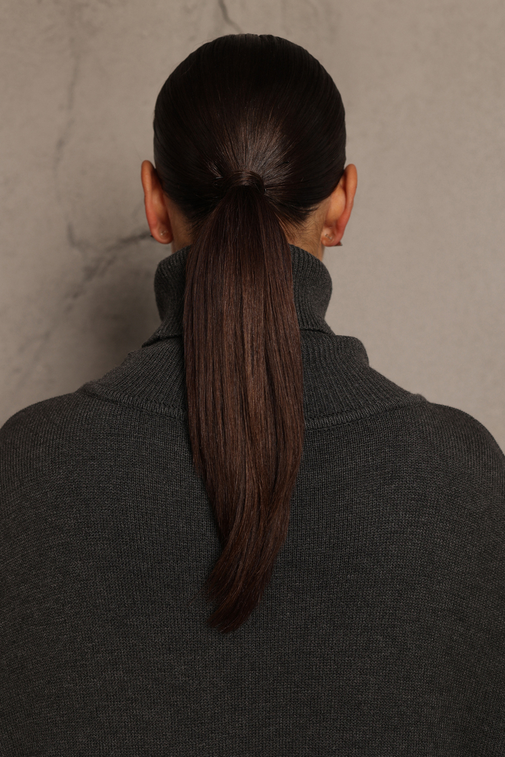 Платье-водолазка миди