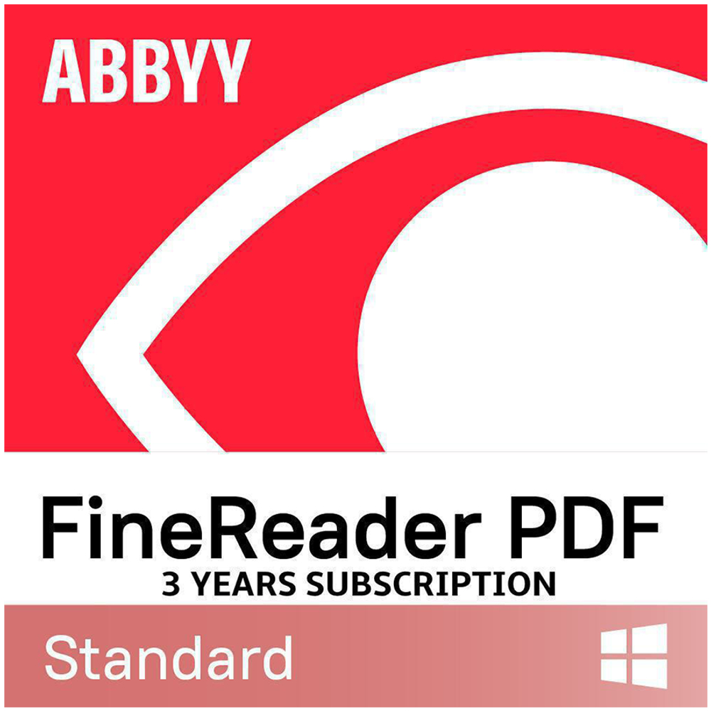 ABBYY FineReader PDF Standard, Single User License (ESD), Subscription, 3y