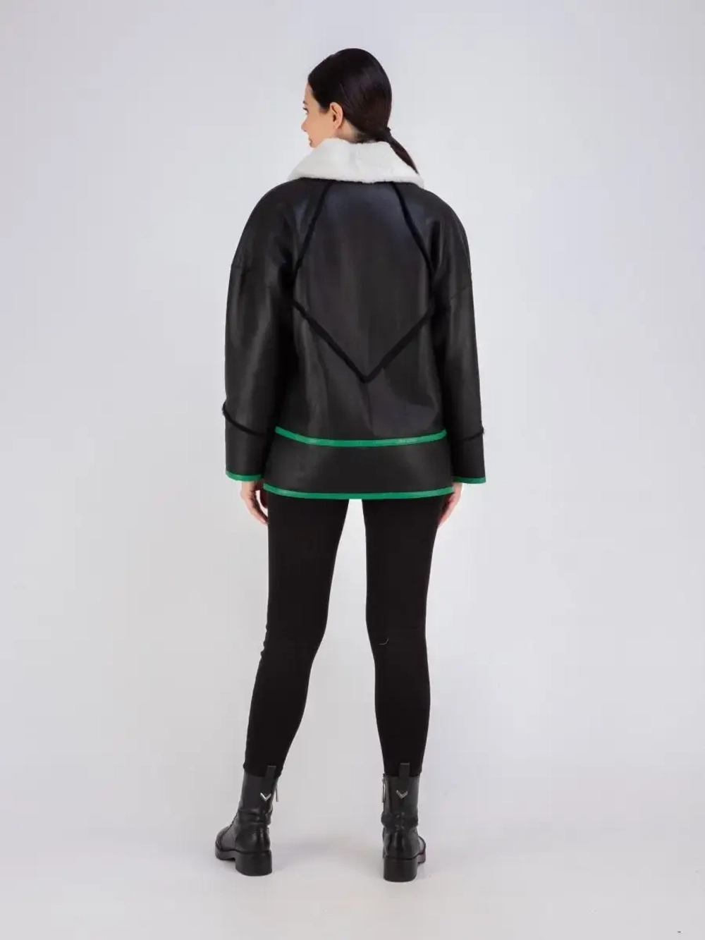 Дубленка женская натуральная оверсайз Турциz