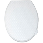 Сиденье для унитаза "Универсал Декор" РОТАНГ белое Виолет