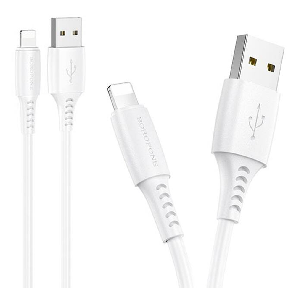 Кабель USB - Lightning BOROFONE BX40 (белый) 1м, ароматизированный, без упаковки