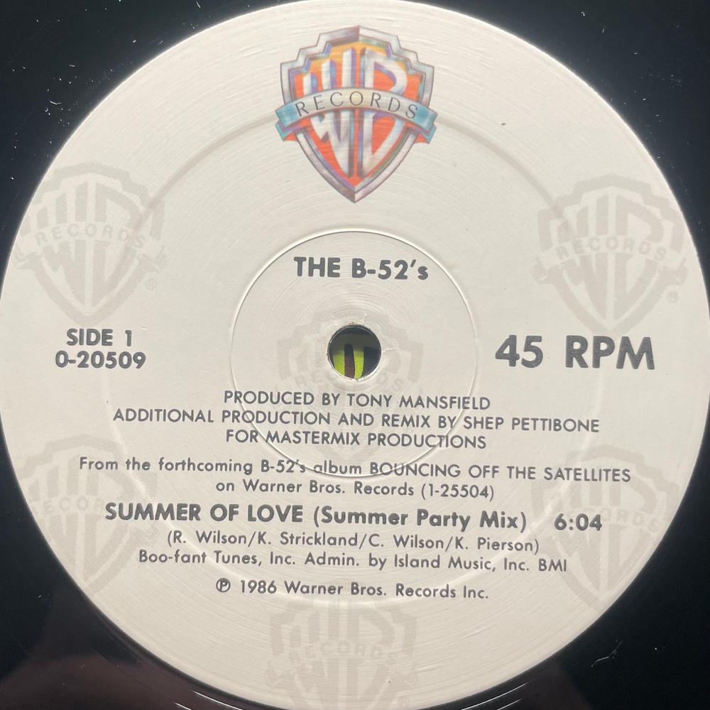 The B-52's ‎– Summer Of Love (США 1986г.) 12", 45 RPM