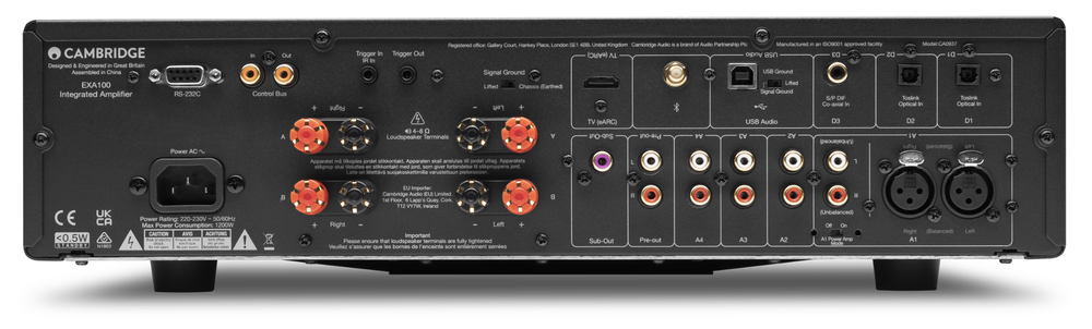 Интегральный усилитель Cambridge Audio EXA100 серый