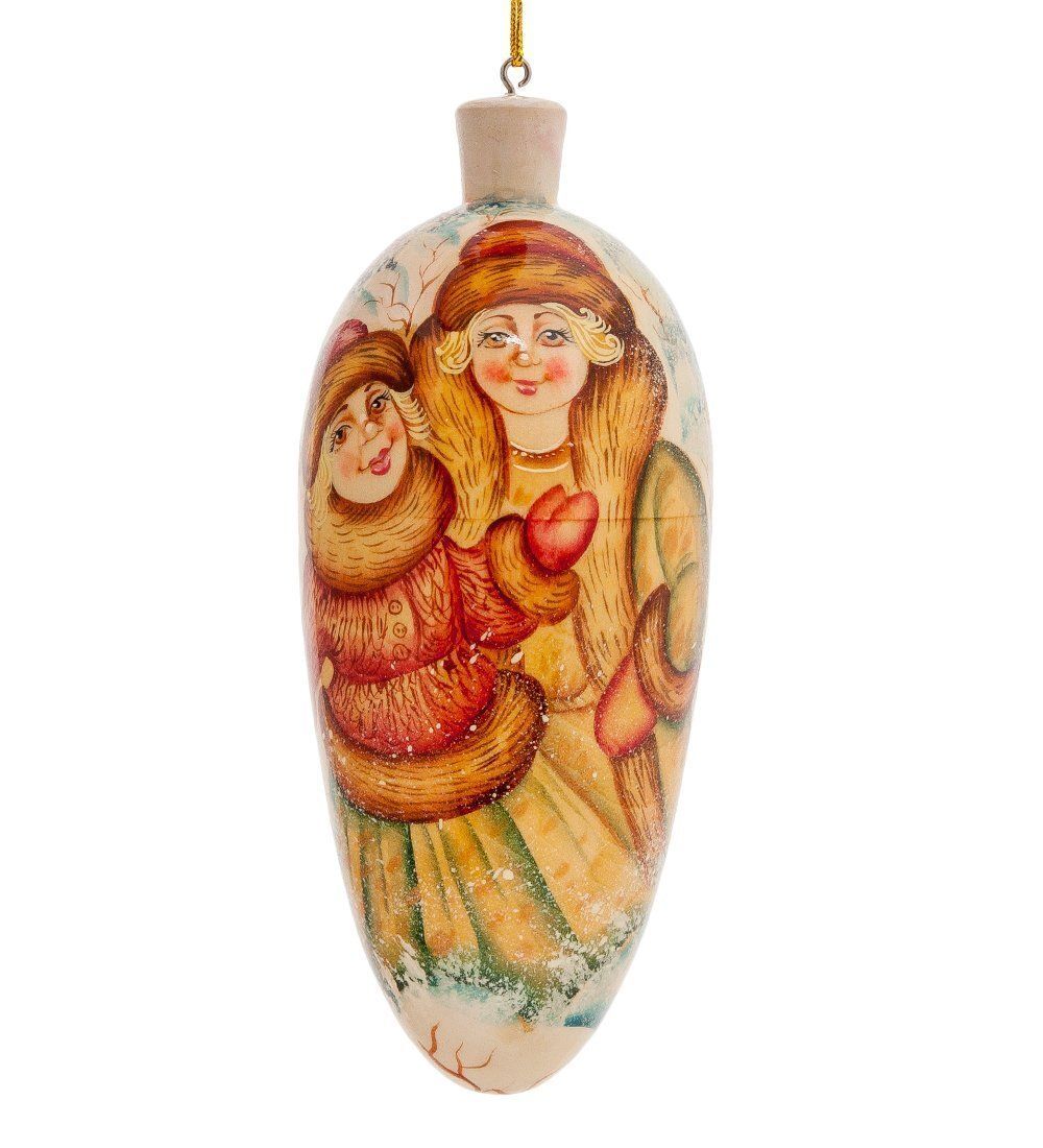 РД- 10/ 3 Елоченая игрушка «Влюбленные» художественная роспись