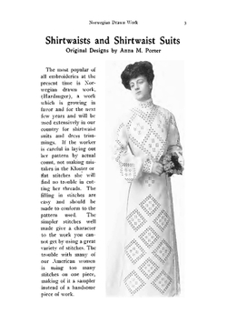 Norwegian drawn work. (Hardanger) | Anna M. [from old catalog] Porter