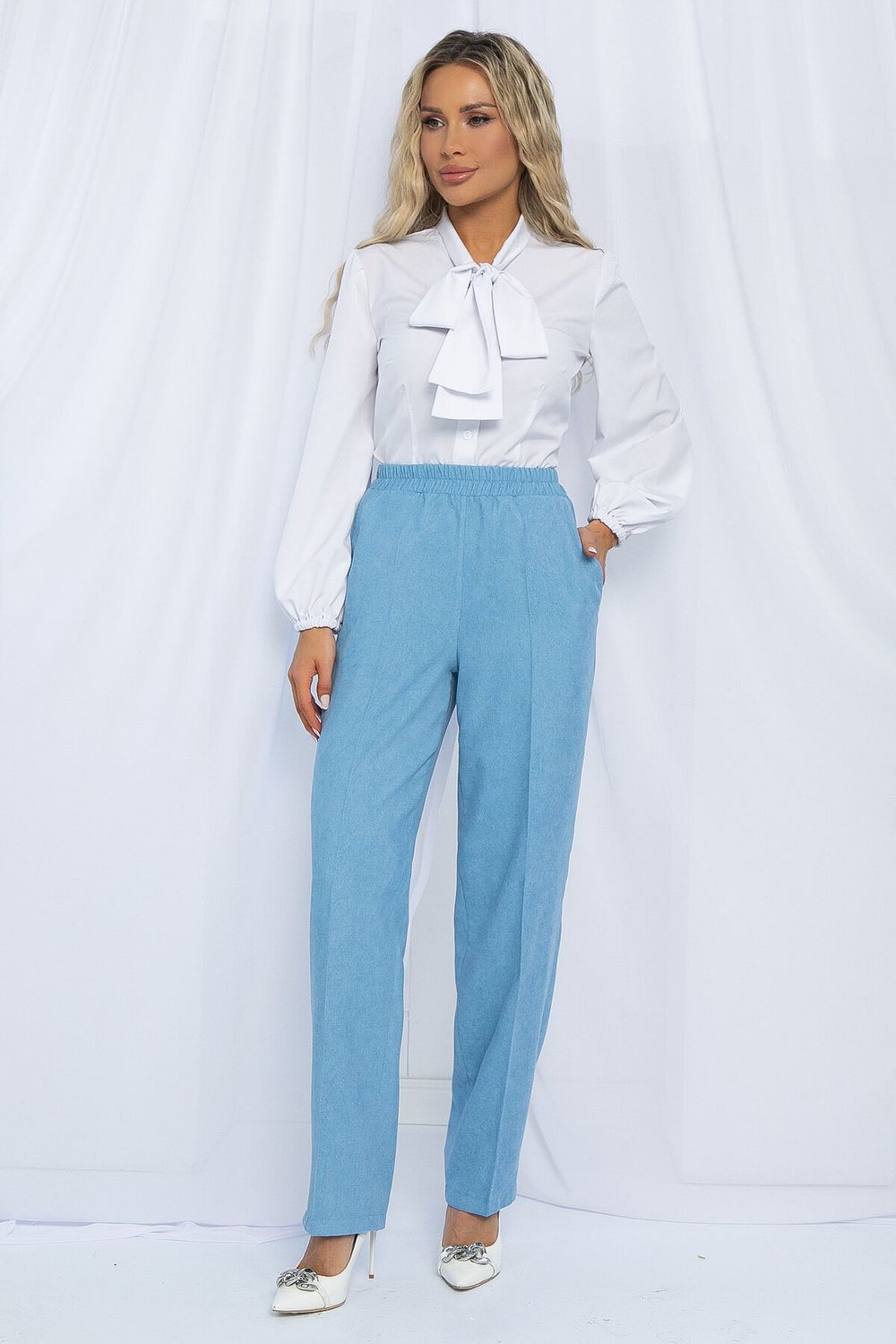 Блуза Венеция (белая) Б13014-14М LT Collection