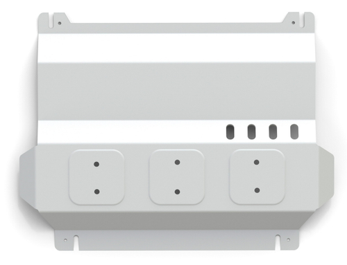 Защита картера Rival для Mitsubishi L200 IV (V - все) 2006-2015/Mitsubishi Pajero Sport II (V - все) 2008-2016, штампованная, алюминий 4 мм, с крепежом, 333.4006.1