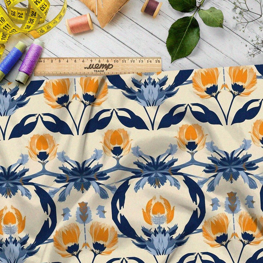 Ткань премиум шифон вертикальный взлет