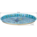 Поднос сервировочный Agness "Павлин" 33х2.1см