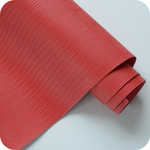 Кожзам переплетный с тиснением "Ящерица", красный