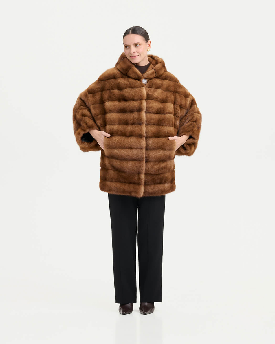 Жакет из меха норки