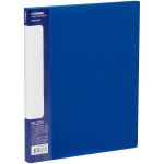 Папка с пружинным cкоросшивателем Стамм Кристалл, 700мкм, корешок 17мм, синяя