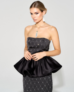 Корсетный топ с кристаллами Swarovski