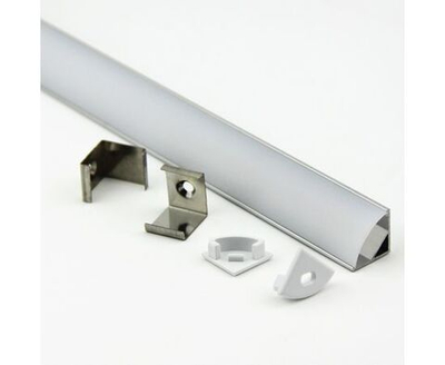 Профиль для светодиодной ленты General Lighting Systems угловой 2000x16x16 мм алюминиевый арт. 522700