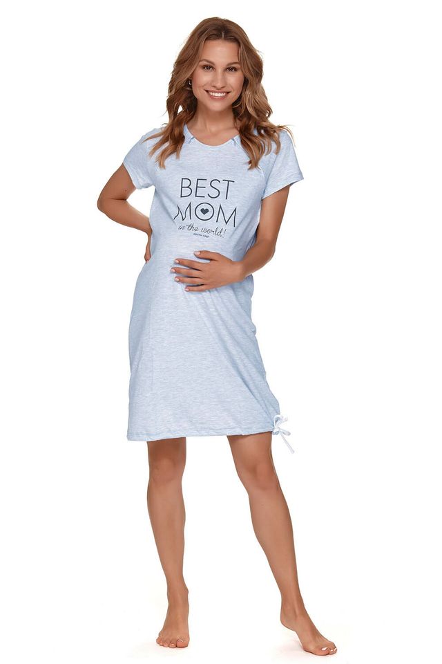 Сорочка нежно-голубого цвета