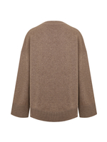 Объемный джемпер цвета капучино