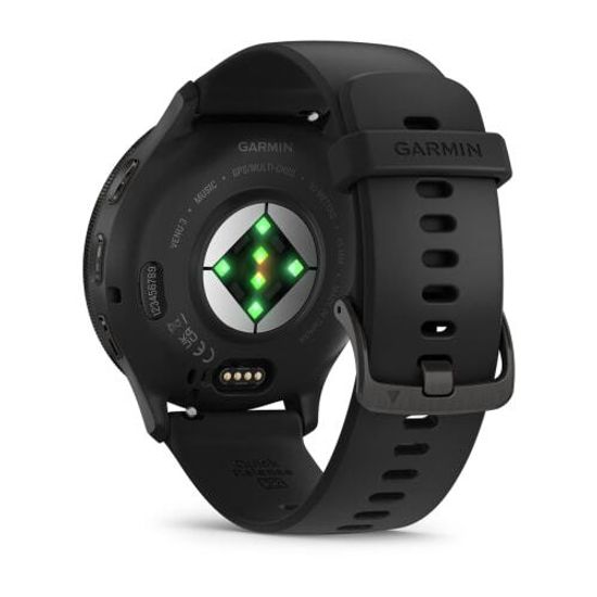 Умные часы Garmin Venu 3 черные с серым безелем