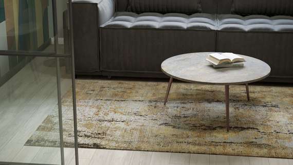 Стол журнальный Рикон гранж/винный металлик