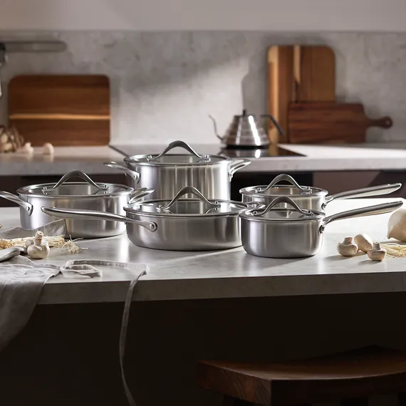 Кастрюля с крышкой 3ply etalon, D24 см, 6 л