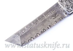 Нож Paolo Gidoni Gidowolf Engraver Stefano Perlottiфотография - 2