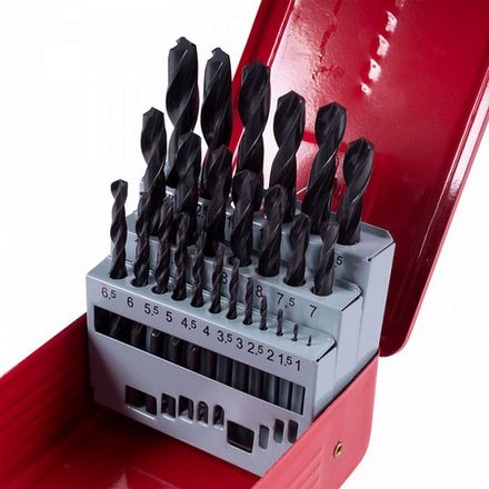 Цена на KING TONY (11325SQ) Набор сверл по металлу HSS 1,0-13,0 мм, 25 предметов